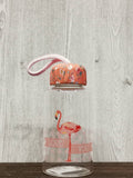 Flamingo Collection Glass Bottle  (Pink)