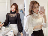 Korean Two Piece Laced Top