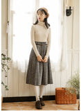 Plaid Long Skirt