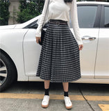 Plaid Long Skirt