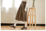 Plaid Long Skirt