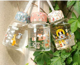 Cartoon Animal Collection Mini Glass Bottle (Blue)