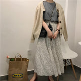 Pokka Dot Maxi Skirt