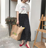 Pokka Dot Maxi Skirt