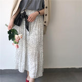 Pokka Dot Maxi Skirt