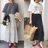 Pokka Dot Maxi Skirt